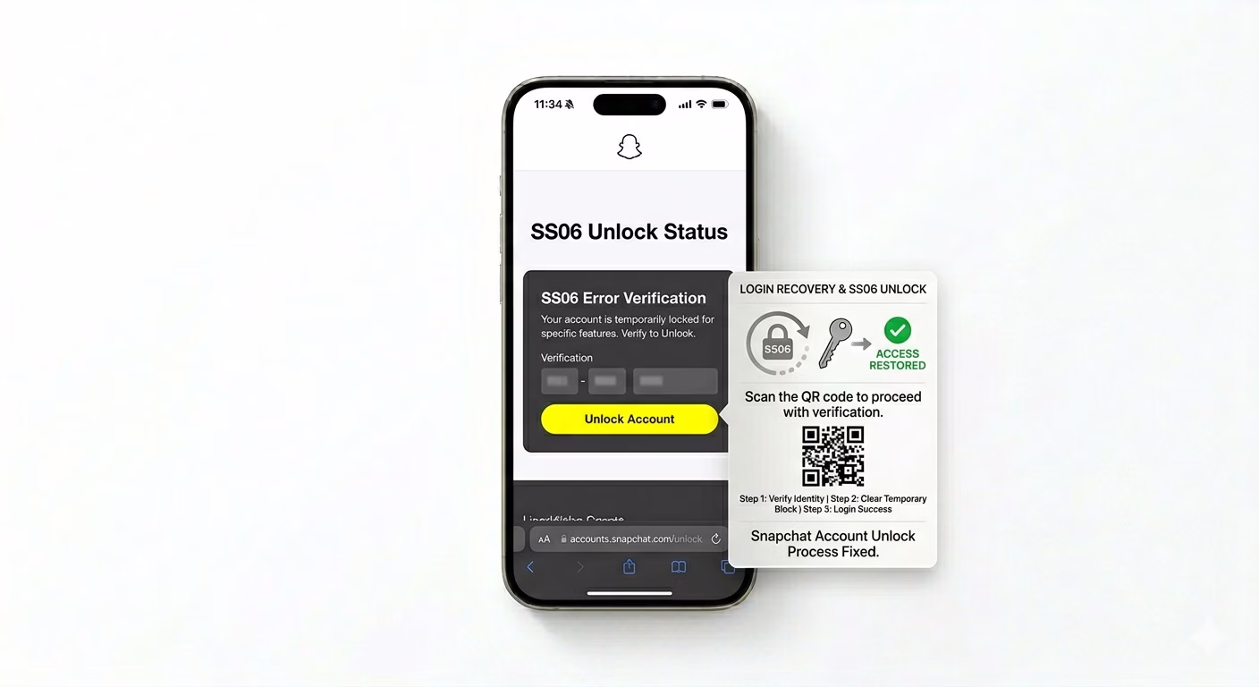Snapchat unlock account page