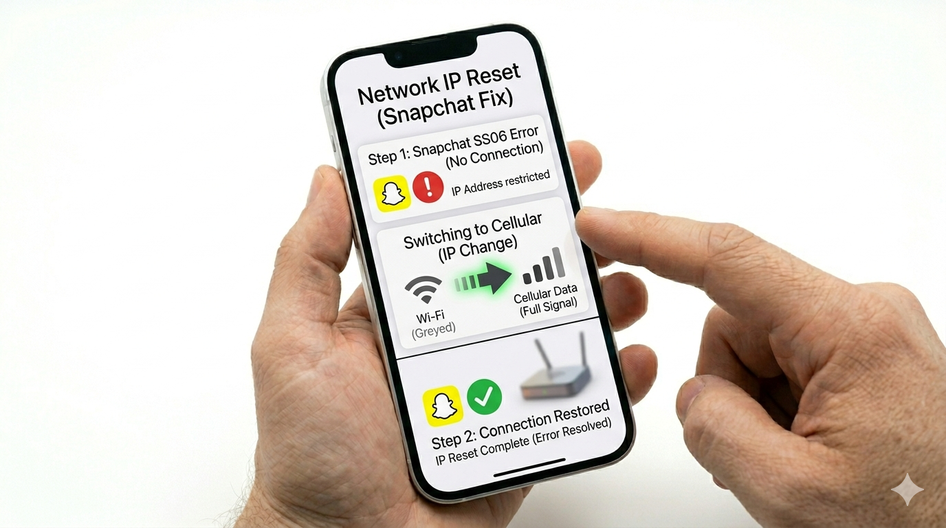 Switching from Wi-Fi to Data for Snapchat login