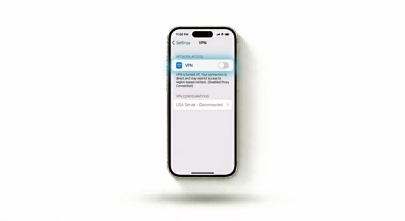 Disabling VPN on iPhone