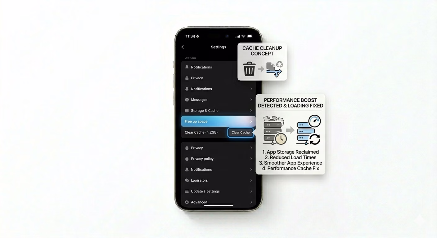 Clear TikTok cache