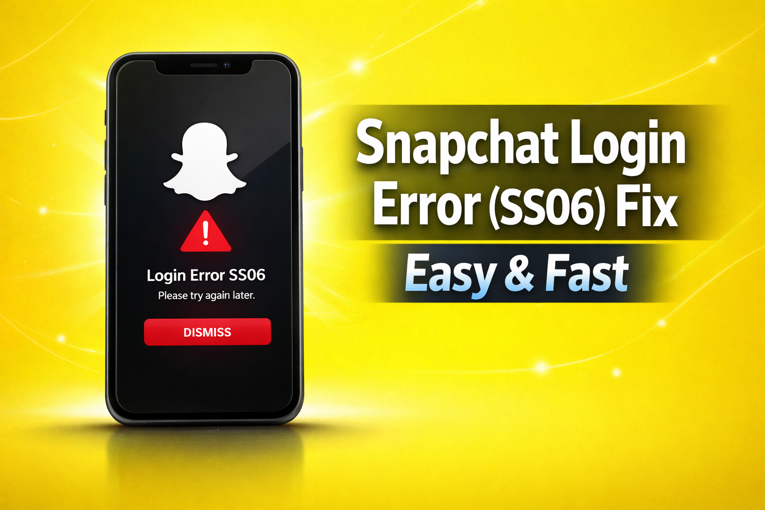 snapchat login error ss06